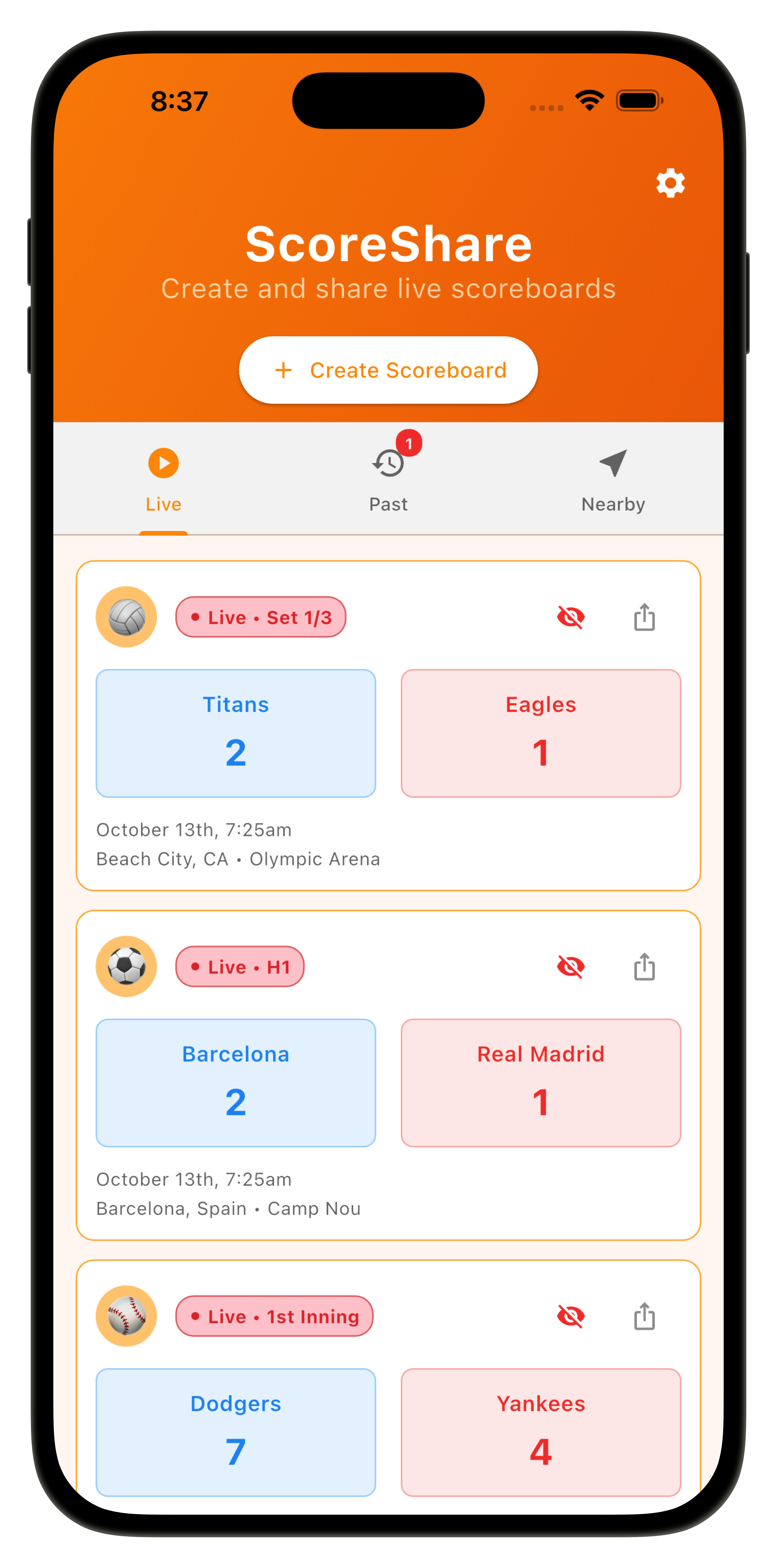 ScoreShare Screenshot